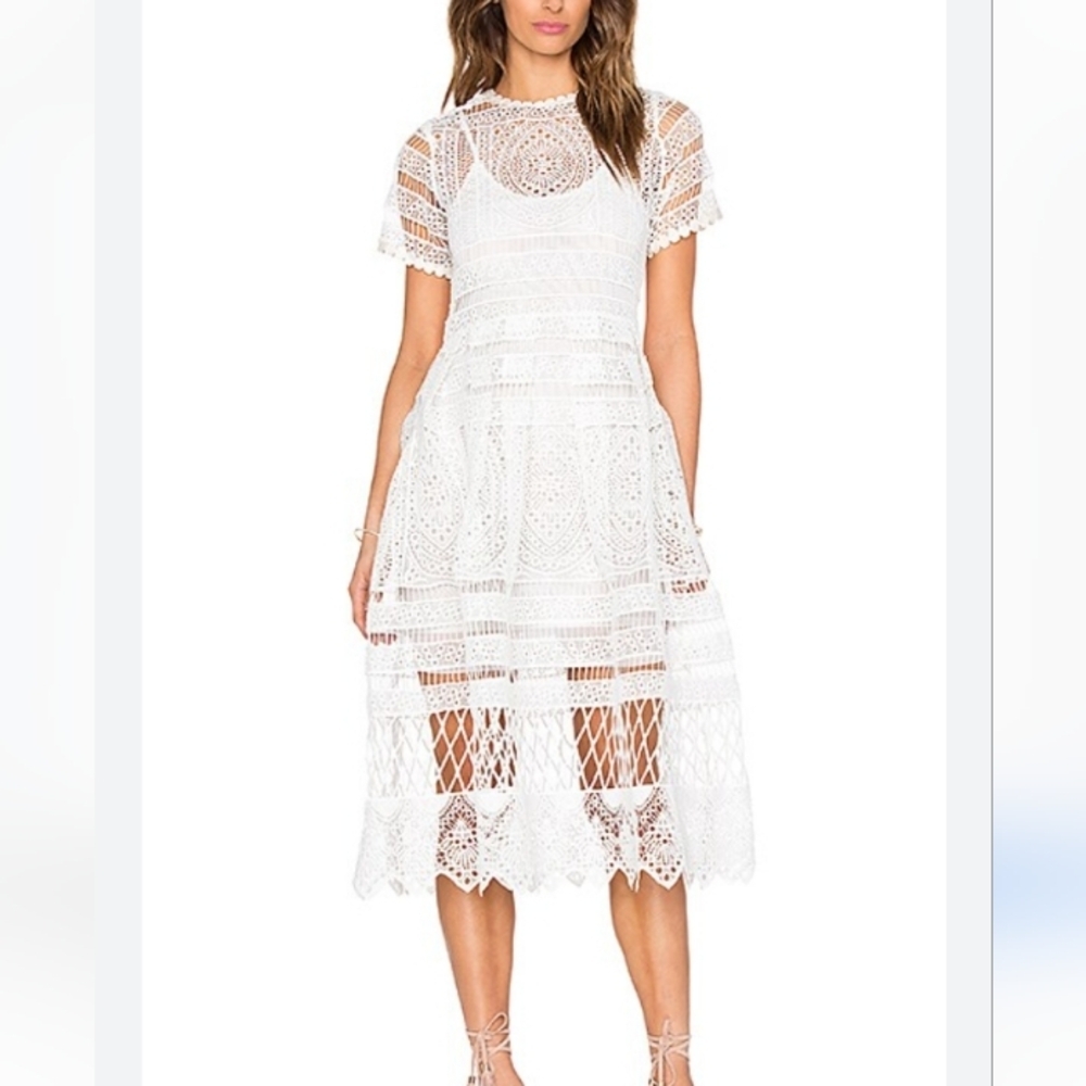 NWT ALEXIS ALANNA white Embroidery dress size XS - Picture 9 of 9